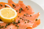 Luxury salmon breakfast
