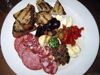 Rye Bed and breakfast - anti-pasta plate