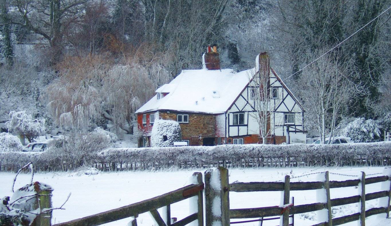 Rye Hotel - Strand House in the snow